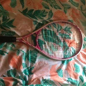Wilson’s tennis bag and tennis racket